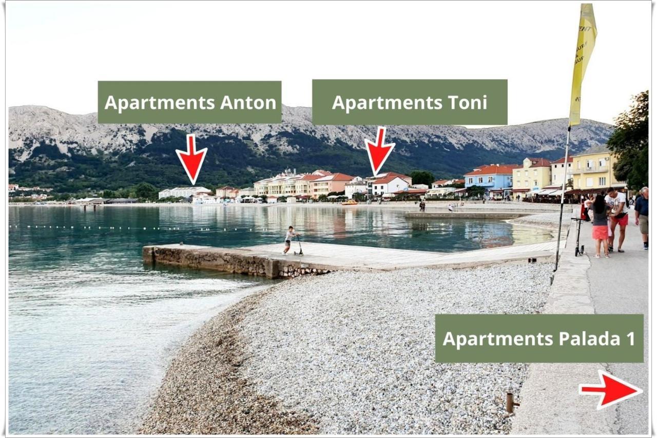 Apartments Palada 1 Baška Екстериор снимка